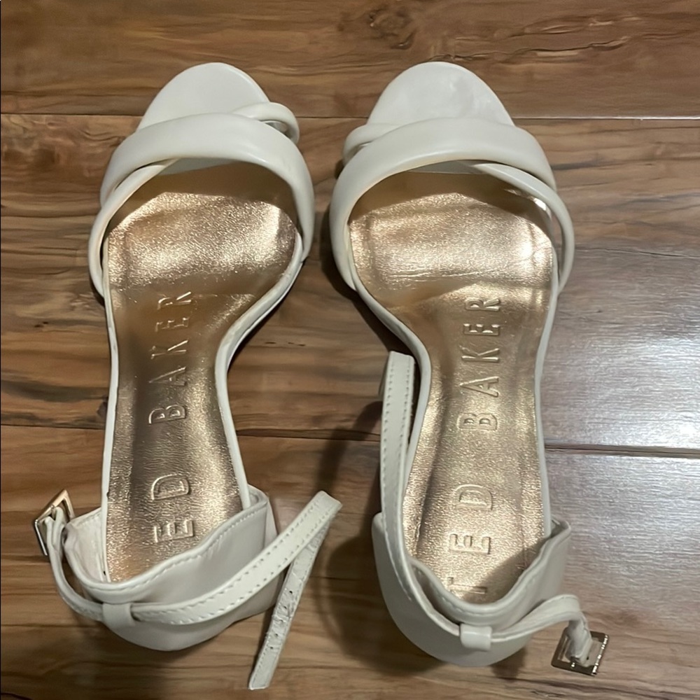 Ted Baker Cream Heeled Sandals